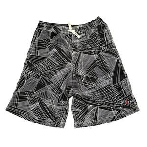 Nautica Black and White Youth XL 18/20 Swim Trunks
